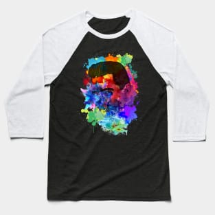 Johnny Cash - Paint  Splash Color Baseball T-Shirt